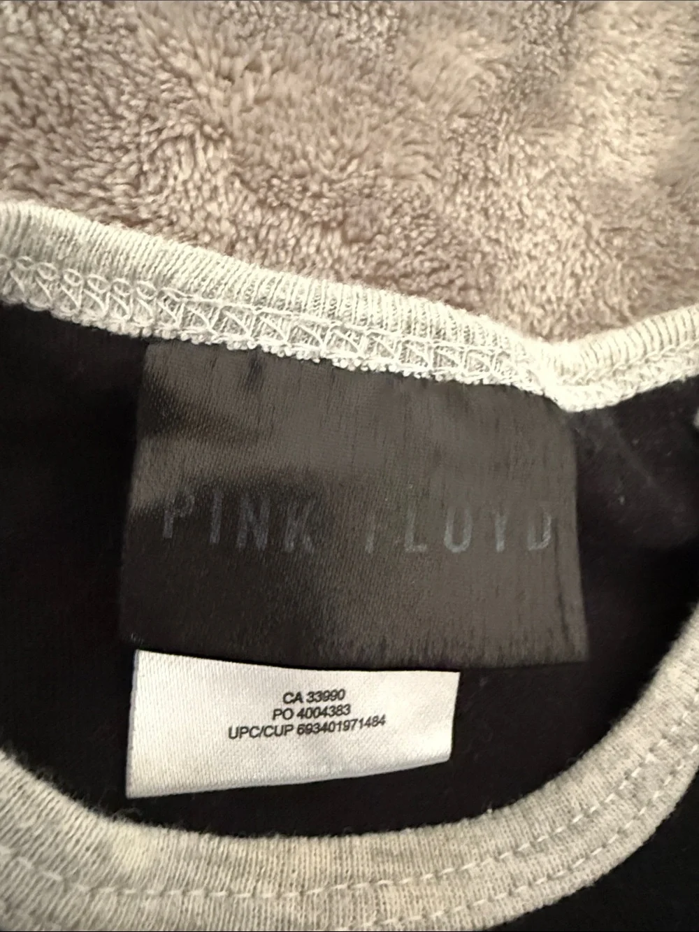 Pink Floyd Black Baby One-Piece with Prism Rainbow Graphic